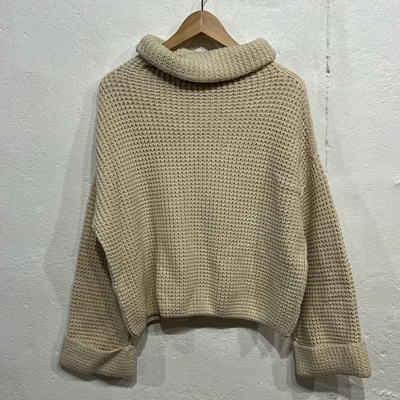 Free People Chunky Turtleneck Sweater - Picture 3 of 3